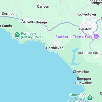 Porthleven surf map