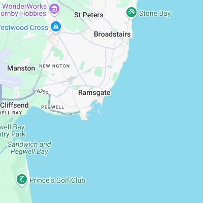 Ramsgate surf map