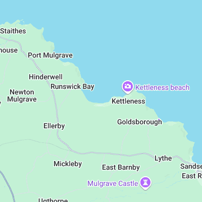 Runswick Bay surf map