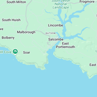 Salcombe surf map