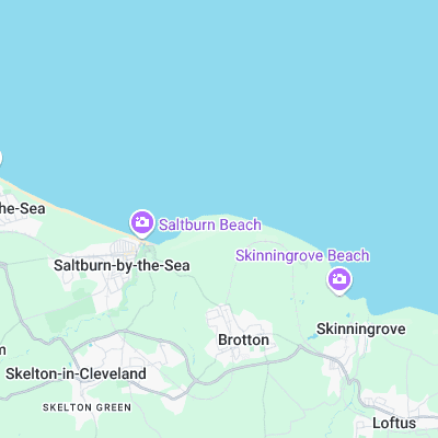 Saltburn Point surf map