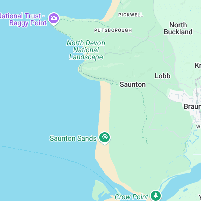 Saunton Sands surf map