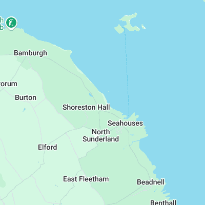 Seahouses surf map