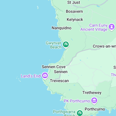 Sennen surf map