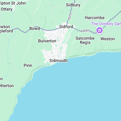 Sidmouth surf map