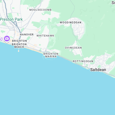 The Marina - Brighton surf map