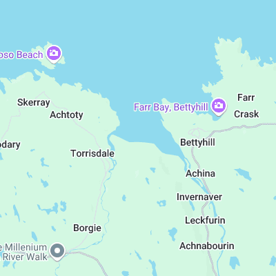 Torrisdale Bay surf map