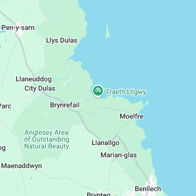 Traeth Lligwy surf map