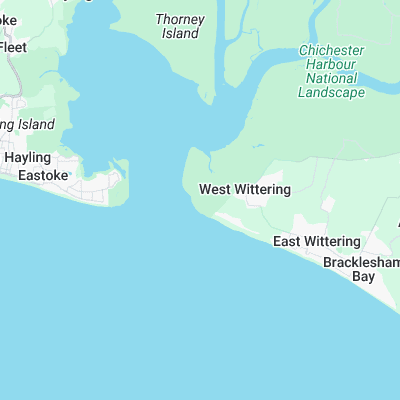 West Witterings surf map