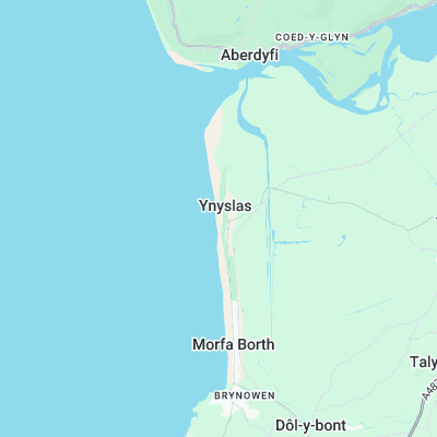 Ynyslas Beach surf map