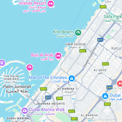 Dubai Wave Pool surf map