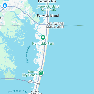 120th Street - Ocean City surf map