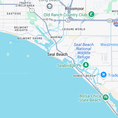 13th Street surf map