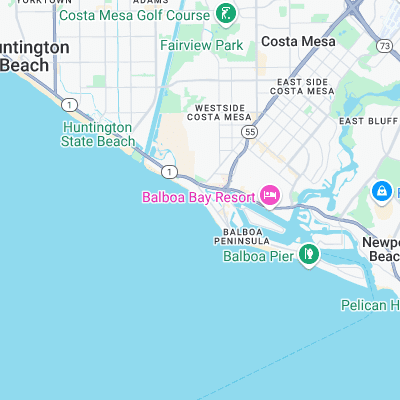 40th Street surf map