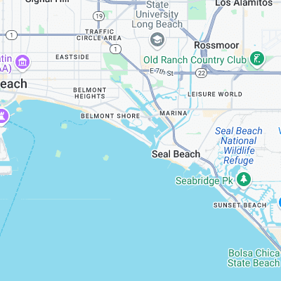 64th Place surf map