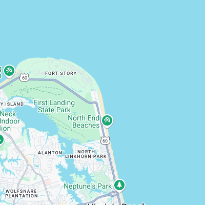 81st Street surf map