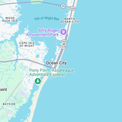 8th Street - Ocean City surf map