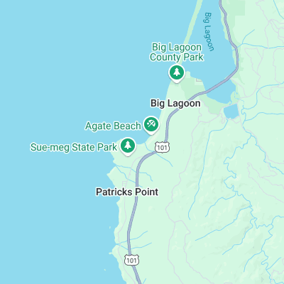 Agate Beach surf map