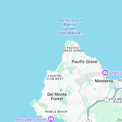 Asilomar surf map