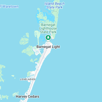 Barnegat Light surf map