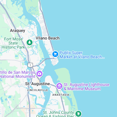 Beacon Point surf map