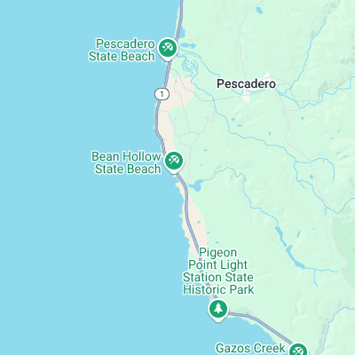 Bean Hollow State Beach surf map