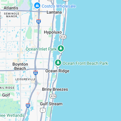 Boynton Beach surf map