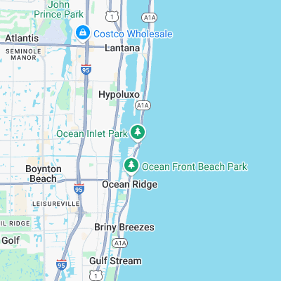 Boynton Inlet surf map