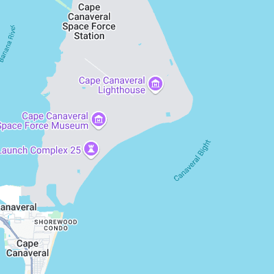 Cape Canaveral surf map