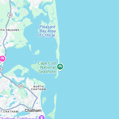 Cape Cod surf map