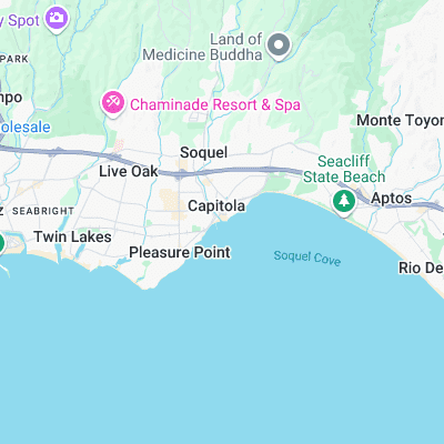 Capitola surf map