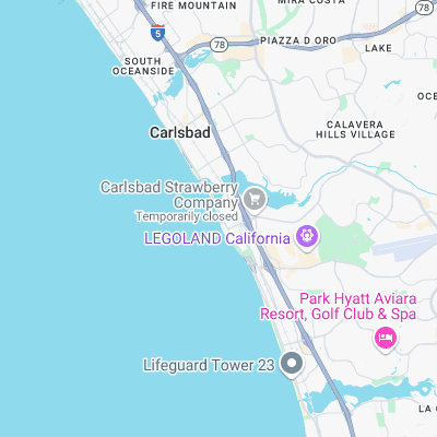 Carlsbad State Beach surf map