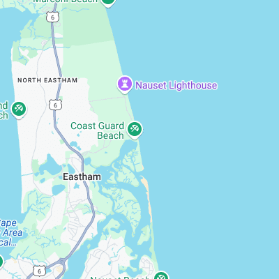 Coast Guard Beach surf map