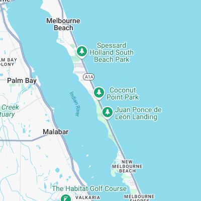 Coconut Point Park surf map