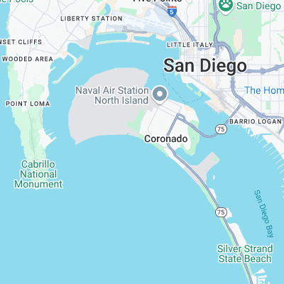 Coronado surf map