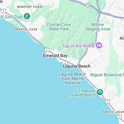 Crescent Bay surf map