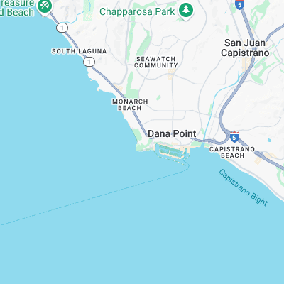 Dana Point surf map