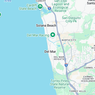 Del Mar surf map