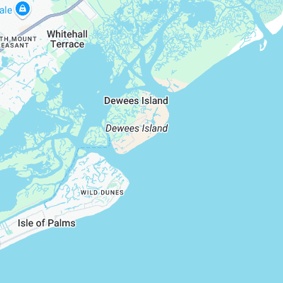 Dewees Island surf map