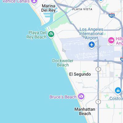 Dockweiler Beach surf map