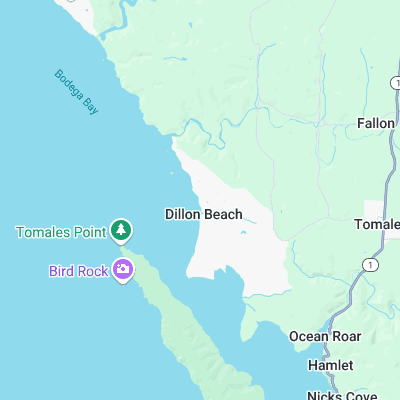 Doran Beach surf map