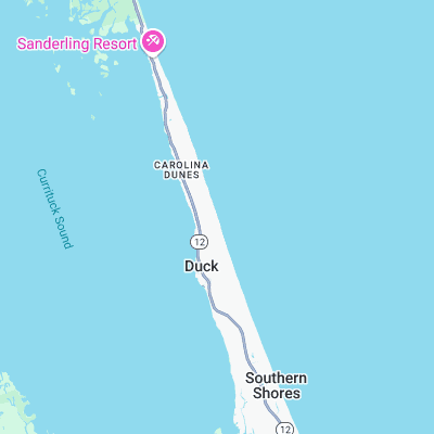 Duck Pier surf map