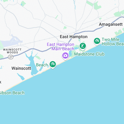 East Hampton Beach surf map