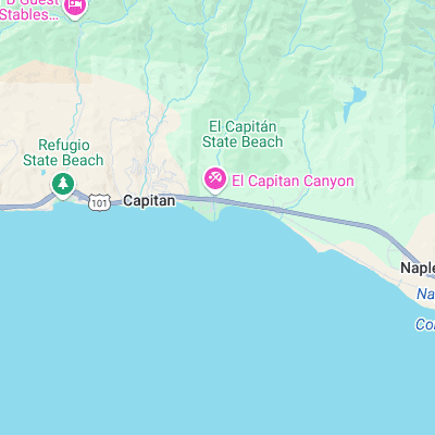 El Capitan surf map