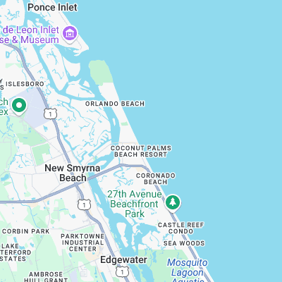 Flagler Avenue surf map