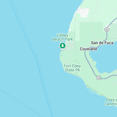 Fort. Ebey surf map