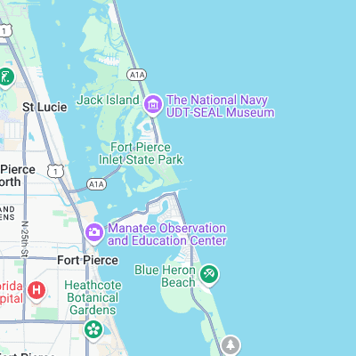 Fort Pierce North Jetty surf map