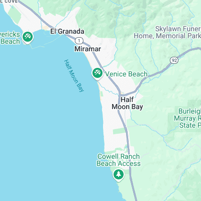 Francis Beach surf map