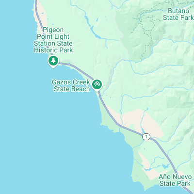 Gazos Creek surf map