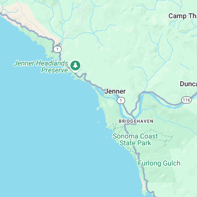 Goat Rock surf map